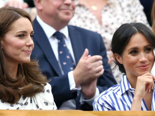 Kate Middleton y Meghan Markle en una imagen del pasado mes de junio./gtres.