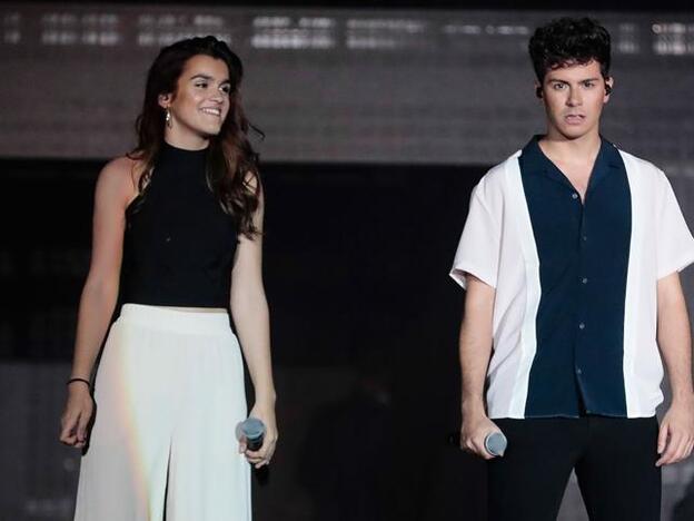 Alfred y Amaia en una imagen del concierto de 'OT' en el Bernabéu. PIncha sobre la foto para conocer las parejas que han roto este año./gtres.