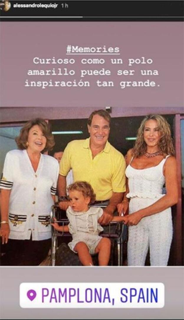 Esta es la imagen que ha colgado Álex Lequio con palabras de halago a su abuelo.