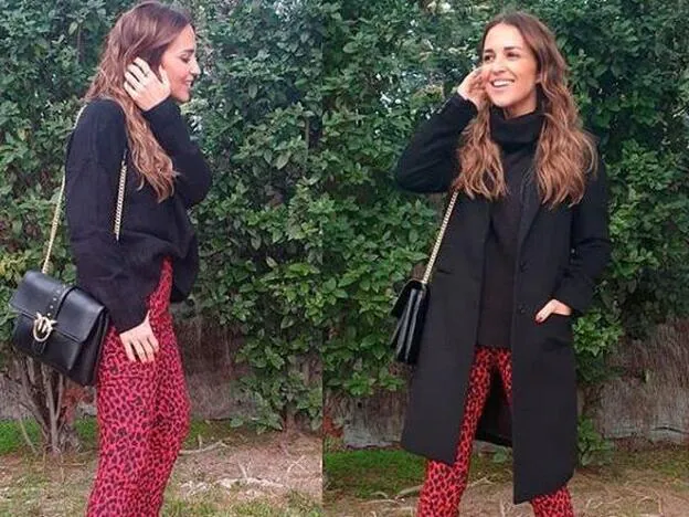 Respecto a Sinceridad medianoche Los pantalones "animal print" de Zara que lleva Paula Echevarría cuestan  menos de 25 euros | Mujer Hoy
