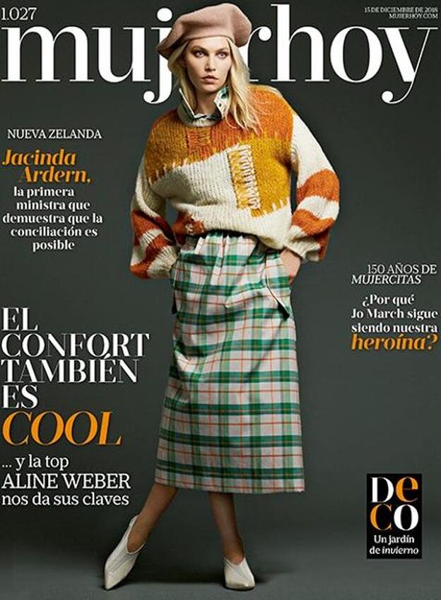 Aline Weber, en la portada de Mujerhoy./mujerhoy