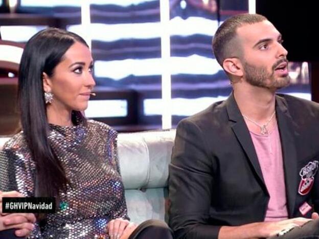 Suso Álvarez y Aurah Ruiz en el plató de 'GH VIP'. Pincha sobre la foto para recordar todos los concursantes que formaron parte de esta edición./telecinco.