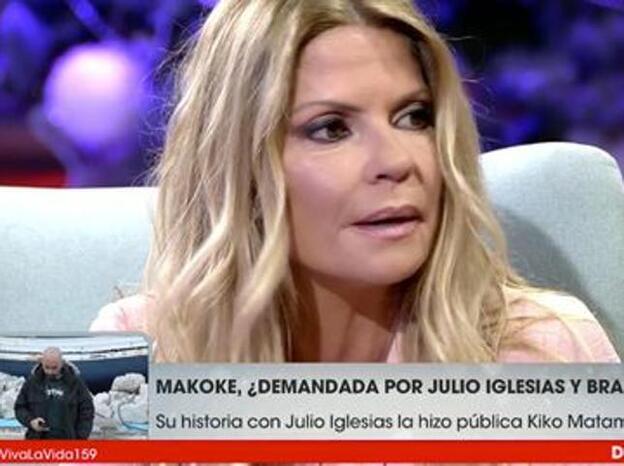 Makoke se defiende ante las presuntas demandas que iría a recibir de Brad Pitt y Julio Iglesias./telecinco.