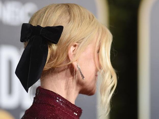 El peinado de Nicole Kidman en los Globos de Oro 2019.