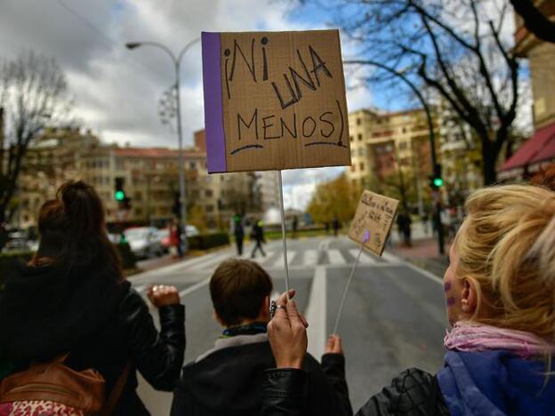 Imagen de archivo de una manifestación en contra de las agresiones a mujeres./Gtres