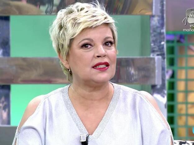 Terelu Campos en su vuelta a 'Sálvame' tras la doble mastectomía./telecinco.