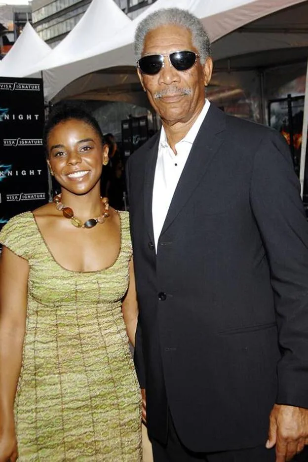 Morgan Freeman junto a su nieta en una imagen de archivo./gtres.