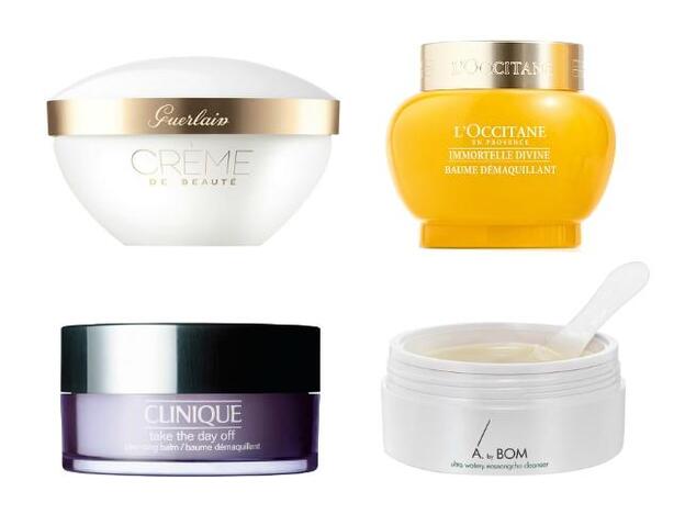 Crème de Beauté de Guerlain (67,20 euros). Bálsamo Limpiador Divina Siempreviva de L'Occitane (37 euros. Take the Day Off Cleansing Balm de Clinique (27 euros). Ultra Watery Eosongcho Cleanser de A. by BOM (45 euros). En Miin-cosmetics.com.