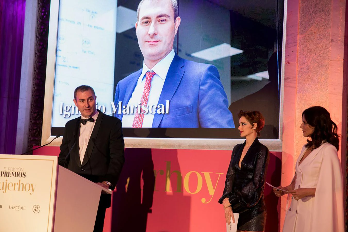 Ignacio Mariscal, CEO de Reale Seguros, en su discurso durante los Premios Mujerhoy.