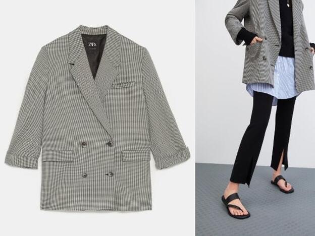 Blazer de Zara: 49,95 euros.