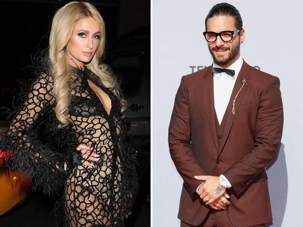 Maluma y Paris Hilton, protagonistas en el último desfile de la semana de Nueva York./gtres.