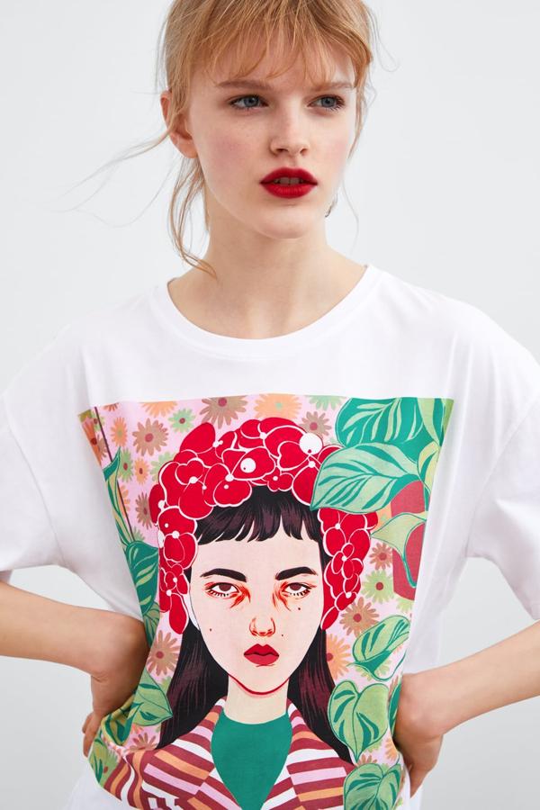 Camiseta con retrato