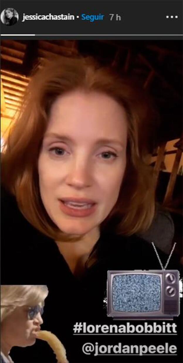 Esta es la imagen colgada por Jessica Chastain que convierte en protagonista a Terelu Campos.