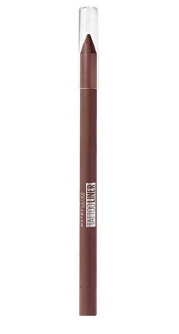 Lápiz de ojos Tattoo Linner de Maybelline, en el tono 'Smooth Walnut' (marrón claro), 5,99 euros.