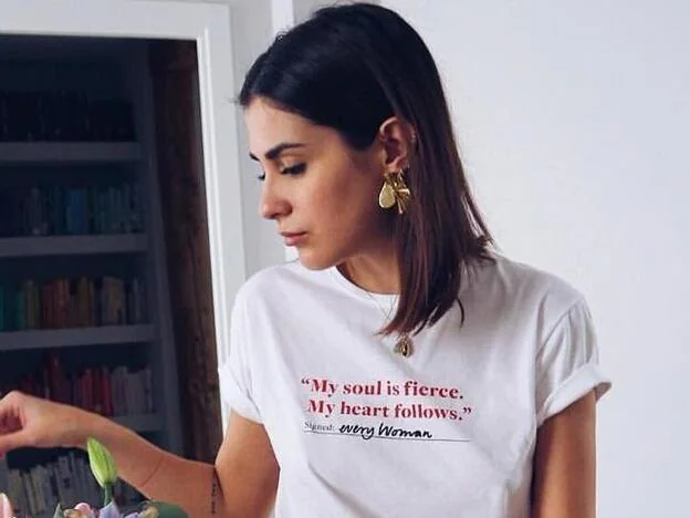 Mery Turiel la camiseta con mensaje feminista que vas a querer Mujer Hoy
