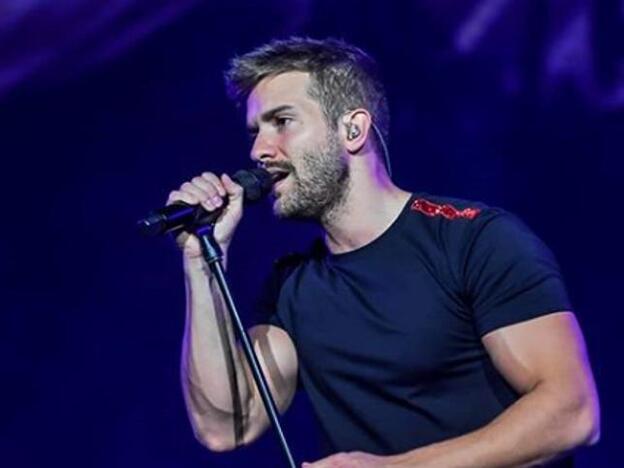 Pablo Alborán durante uno de sus conciertos./Instagram