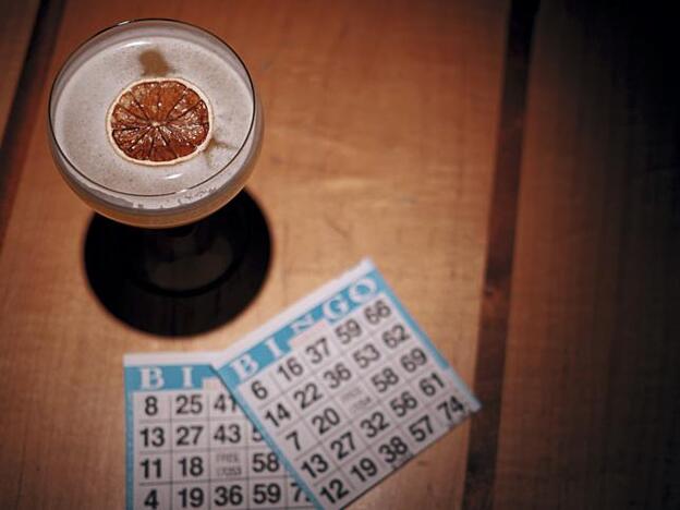 Los cartones del bingo brunch de Seagram’s.