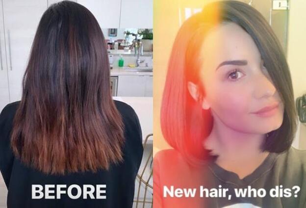 Cambio de look de Demi Lovato.