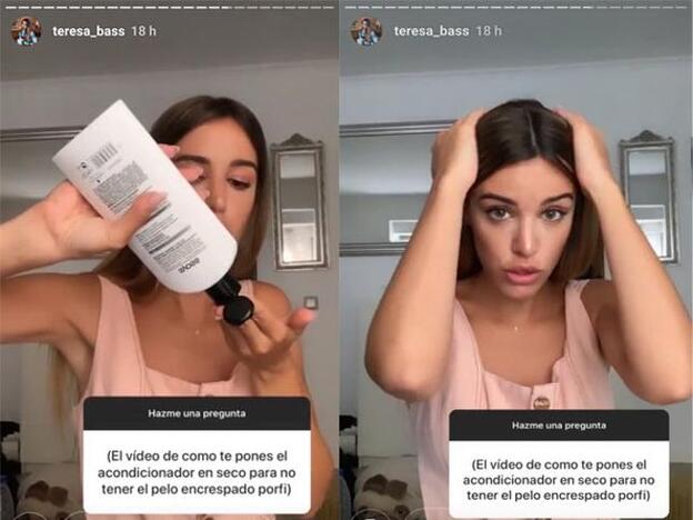 Teresa Bass ha revelado uno de sus trucos para acabar con el encrespamiento y a la vez hidratar el cabello.