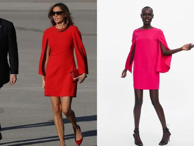 Zara copia el vestido de invitada inspirado en la realeza utilizó Melania Trump | Mujer Hoy