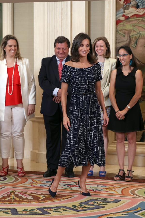 Letizia y su vestido de las rebajas de Zara