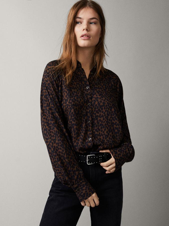 Rebajas de Massimo Dutti: camisa animal print.