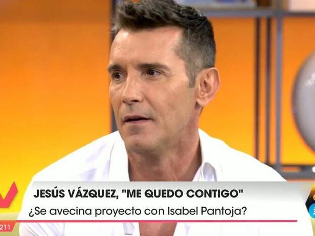 El presentador Jesús Vázquez adelanta que se avecina un proyecto de la cadena con Isabel Pantoja./Telecinco.