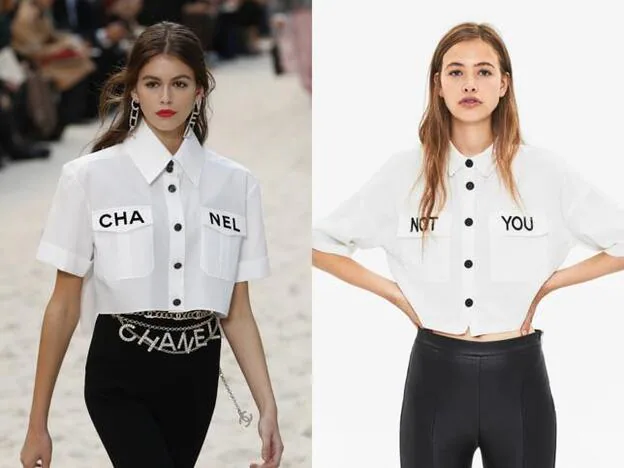 Bershka copia la camisa viral de Chanel favorita de las