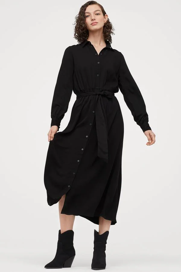 Los vestidos negros más bonitos y baratos de nueva colección: H&M