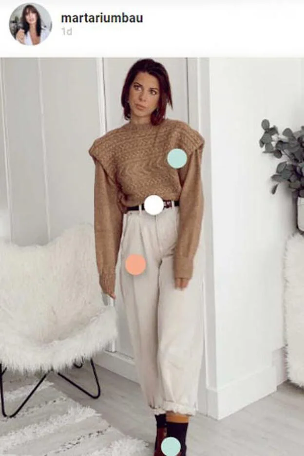 Marta Riumbau ha compartido este look en una de sus últimas propuestas de looks para el otoño que ha compartido en 21 Buttons.