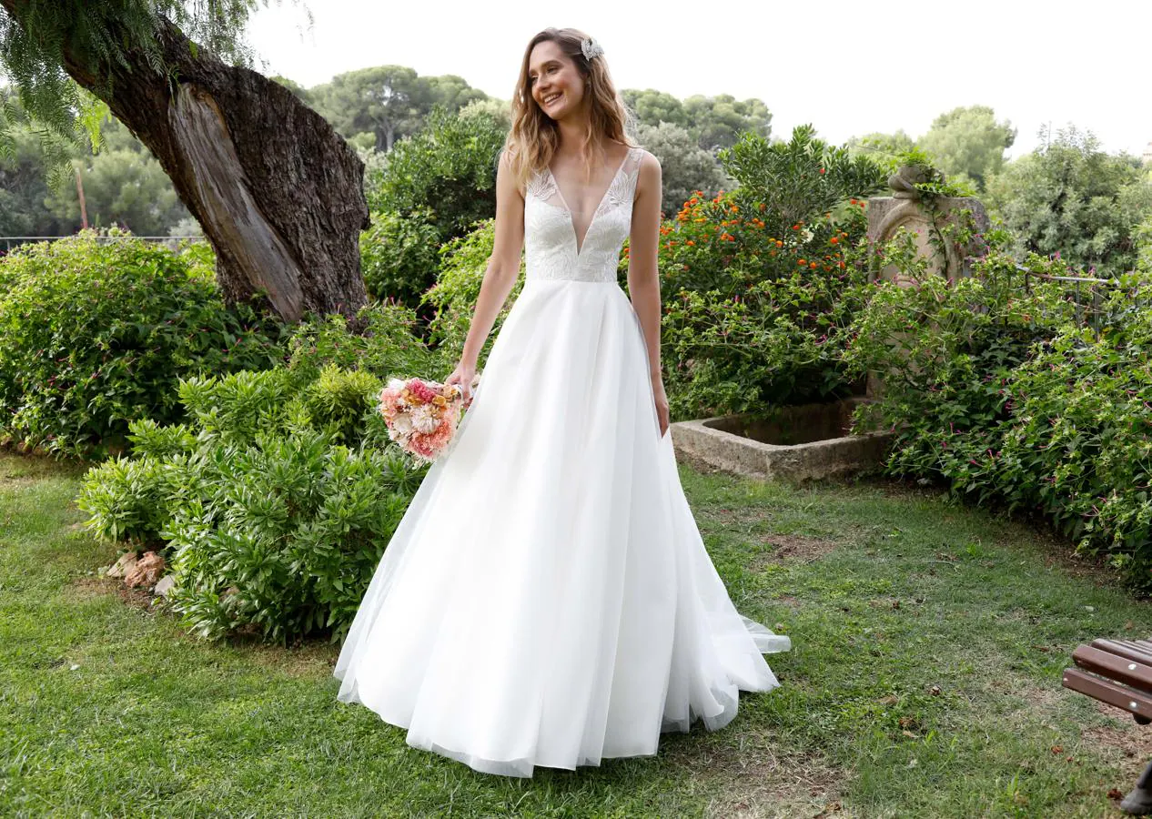 Lamer Consistente Cereza Fotos: 9 vestidos de novia por menos de 200 euros para la primavera 2020 |  Mujer Hoy
