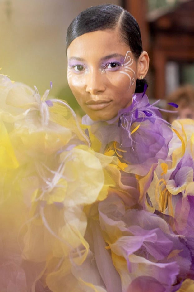 Otro sofisticado diseño de maquillaje del último desfile de Marc Jacobs.