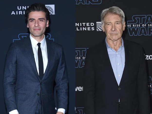 Los actores Oscar Isaac y Harrison Ford en el Estreno de Star Wars: El ascenso de skywalker/Gtres