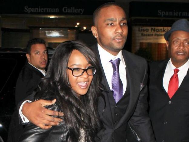 Nick Gordon junto a Bobbi Kristina Brown en una imagen de archivo./gtres.