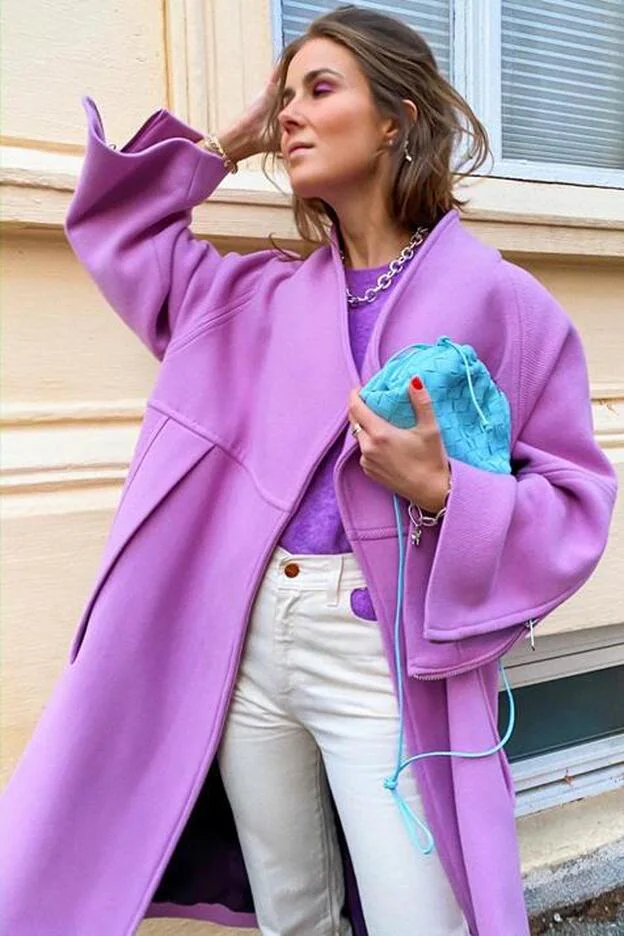 cesar Cabra afeitado Comprobado: un abrigo lila sienta bien en cualquier talla | Mujer Hoy