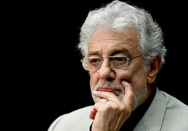 7 June 2018, Berlin, Germany: Plácido Domingo, opera singer, during a press conference regarding the performance "State Opera for All". The 16th of June will see the Staatskapelle Berlin give an open air concert, while on the following day the opera piece "Macbeth" will be live streamed at Bebel Plaza. Photo: Britta Pedersen/dpa (Photo by Britta Pedersen/picture alliance via Getty Images)/plácido domingo