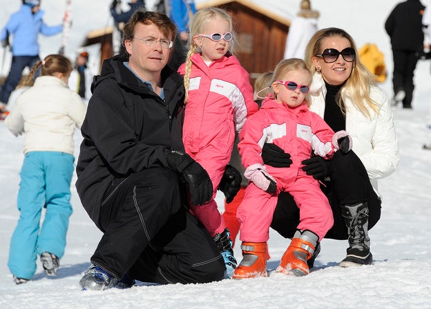 Friso de Holanda, Mabel Wisse Smit y sus dos hijas antes del trágico accidente.