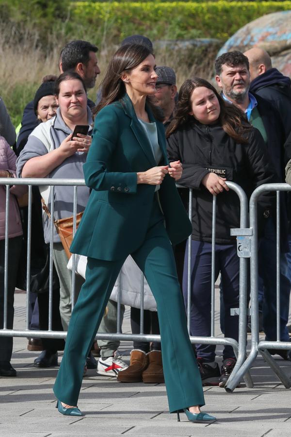 Traje de chaqueta verde