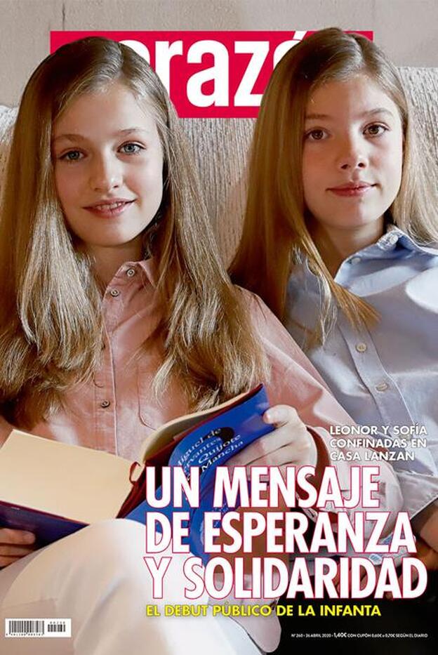 Las hijas de los Reyes de España en el Día del Libro, portada de 'Hoy Corazón'./dr.