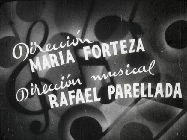 Créditos de entrada de "Mallorca" (1934), la película dirigida por María Forteza.