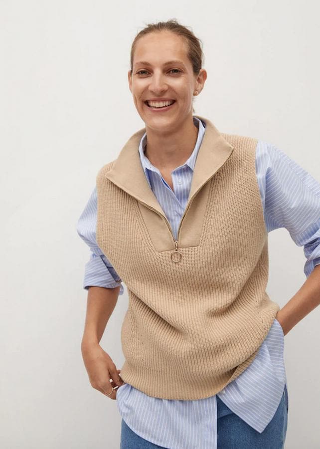 Mujer Ropa de Jerséis y prendas de punto de Chalecos de punto Sleeveless knitwear de Ba&sh de color Neutro 