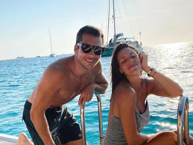 Benji Aparicio y Laura Matamoros en Formentera el pasado mes de julio./instagram