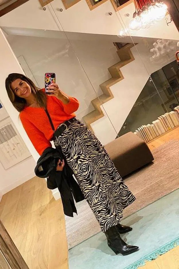 levantar Último escala Falda midi y botines de Zara, el look que mejor le sienta a Nuria Roca |  Mujer Hoy