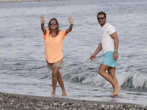 Susana y Darek disfrutando del verano de 2014 en Marbella.