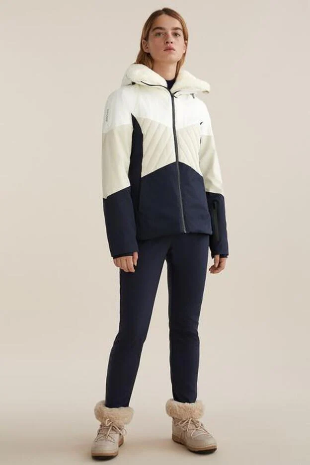 Esta chaqueta de esquí de Oysho es tan bonita y calentita que querrás combinarla hasta con tus mejores vaqueros Mujer Hoy