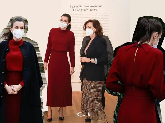 interior educación puño La Reina Letizia por fin estrena vestido y es la mejor compra que se puede  hacer en las rebajas de Massimo Dutti: es muy barato, hace más delgada y  está disponible en