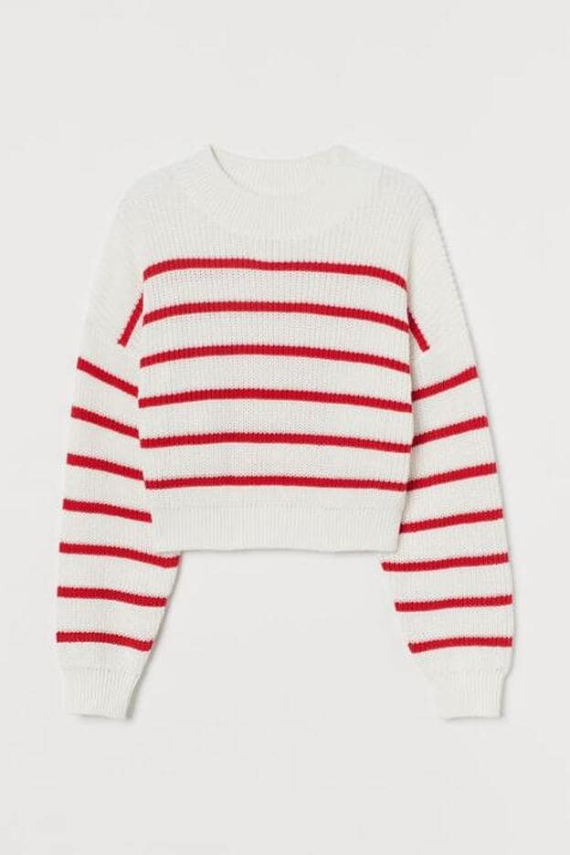 Jersey de rayas rojas de H&M (19,99 euros).