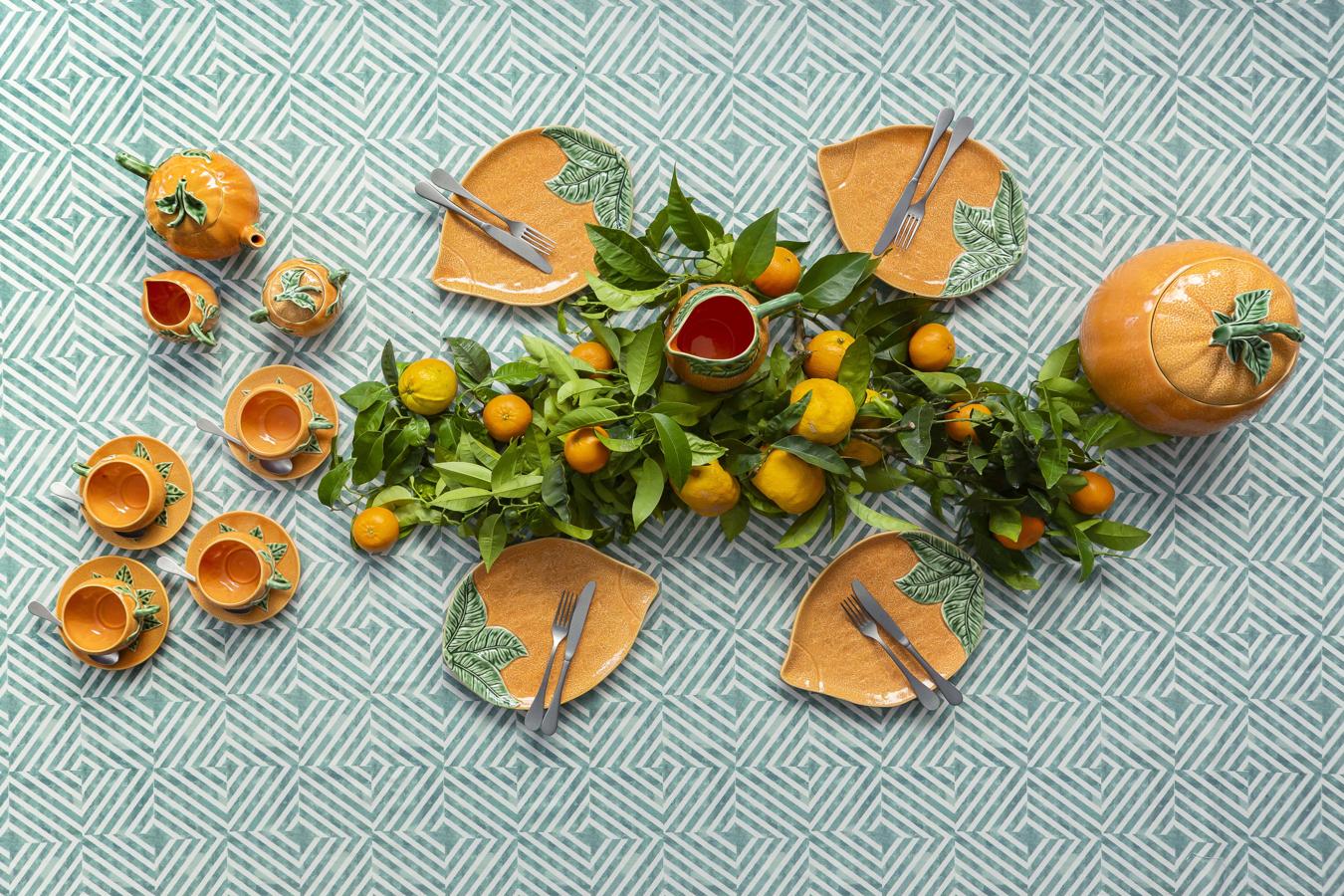 Vajilla para tomar la merienda como Tamara Falcó: vajilla frutal de Bordallo Pinheiro