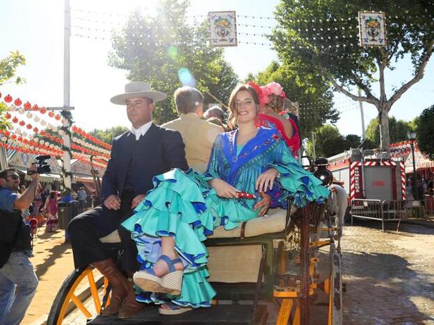 Alexia de Holanda, en la Feria de Abril de Sevilla en 2019.