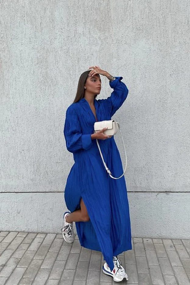 Pais de Ciudadania detrás valor Ha llegado a H&M el vestido azul más importante de la temporada: romántico,  rejuvenecedor y para todas las tallas | Mujer Hoy